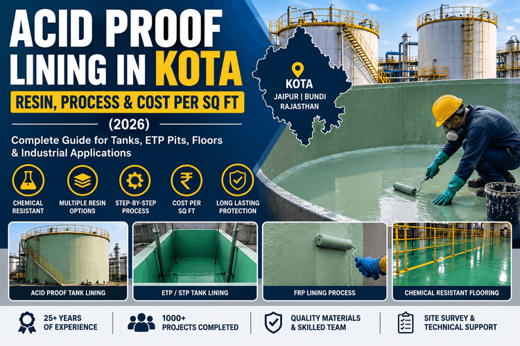 Acid Proof Lining in Kota: Resin, Process & Cost Per Sq Ft
